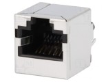 Soclu RJ45 Cat6 Ecranat 8p8c PCB THT