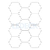 Cumpara ieftin Lumina LED Hexagonala Profesionala Aluminiu , 11 Module 299x415CM - Service Auto, Detailing, Ateliere, Spatii Comerciale
