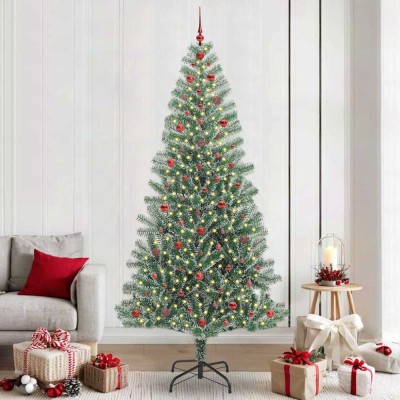 vidaXL Pom de Crăciun artificial cu zăpadă imitată și lumină LED 3396833 foto