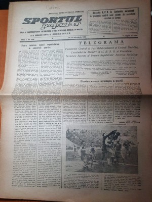 sportul popular 25 noiembrie 1954-flamura rosie arad a luat titlul de campioana foto