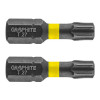 Set 2 Biti Impact GRAPHITE TX27 x 25mm, Prindere 1/4&quot;, Otel S2, Durabil, Profesional