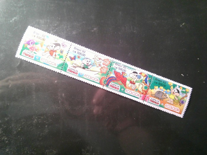Straif Brazilia 1992 - Dsene animate / Conferinta ONU , 4 valori