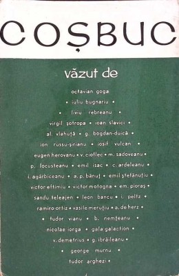 COSBUC VAZUT DE CONTEMPORANI-ALEXANDRU HUSAR-268488 foto