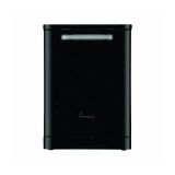 Masina de spalat vase Fram FDW-VRR606BKE++, 12 seturi, 6 programe, Clasa E, Display LED, Pornire intarziata, Aquastop, 60 cm, Negru