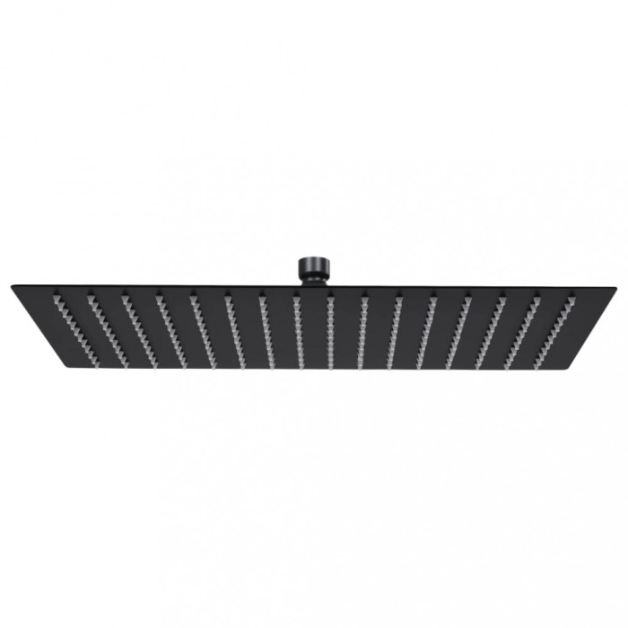 vidaXL Cap duș ploaie dreptunghiular, negru, 40x30 cm, oțel inoxidabil