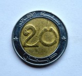 Algeria _ 20 Dinari 2019 _ km # 125 _ moneda bimetal