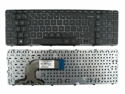 Tastatura Laptop, HP, TPN-Q118, TPN-Q121, TPN-Q130, TPN-Q132, 708168-001, 719853-001, 749658-001, AER65U00010HP,, cu rama, layout UK foto