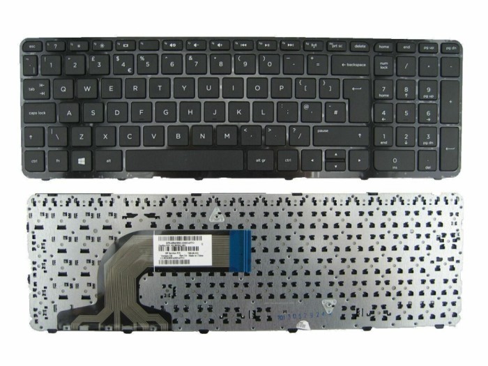 Tastatura Laptop, HP, Pavilion 15-F, cu rama, layout UK