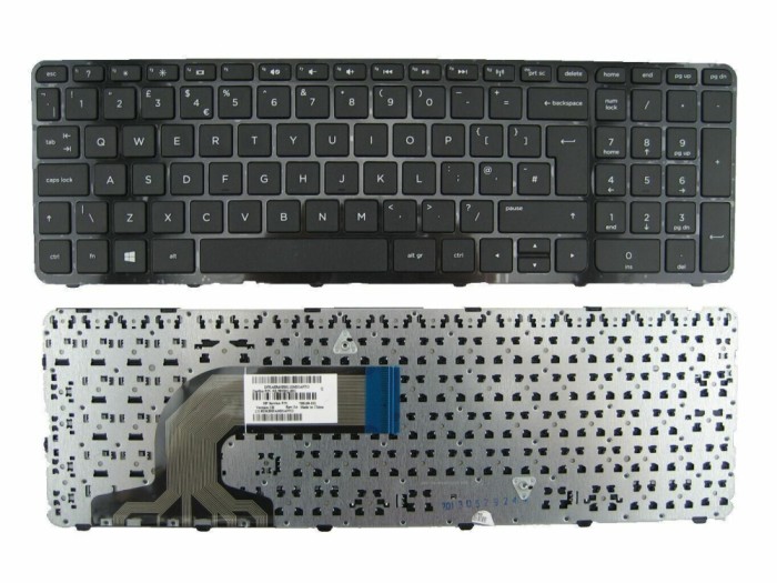 Tastatura Laptop, HP, Pavilion 15-H, cu rama, layout UK