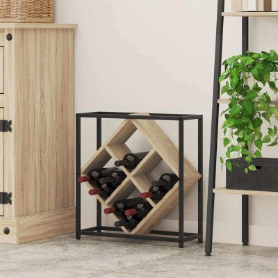 vidaXL Răcitor de vin Sonoma Oak 51x18x52,5 cm Lemn Compozit foto