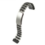 Cumpara ieftin Brățară Ceas &bdquo;Eclipse Bicolor&rdquo; &ndash; Oțel Inoxidabil Argintiu &amp; Negru (19mm)