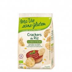 Crackers Bio din Orez cu Ulei Masline Fara Gluten Ma Vie Sans Gluten 40gr