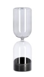 Clepsidra decorativa sticla nisip negru Kronos &Oslash;9x29,6h