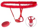 Vibrator Lay-on, Remote Control, 10 Moduri Vibratii, Silicon, USB, Rosu