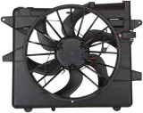 GMV radiator electroventilator Ford Mustang (S-197), 2005-2014, motor 3.7 V6, 4.0 V6, benzina, cu AC, 475 mm; 3 pini, SRLine