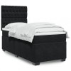 VidaXL Pat box spring cu saltea, negru, 90x200 cm, catifea 3290818