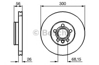 Disc frana VW SHARAN (7M8, 7M9, 7M6) (1995 - 2010) BOSCH 0 986 479 037 foto