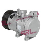 Compresor aer conditionat Hyundai Santa Fe (CM), 2000-2006, motorizare 2.0/2.7 V6, benzina; 2.0 CRDI, diesel, rola curea 125 mm, 6 caneluri, tip Hell