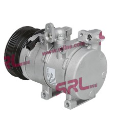 Compresor aer conditionat Hyundai Santa Fe (CM), 2000-2006, motorizare 2.0/2.7 V6, benzina; 2.0 CRDI, diesel, rola curea 125 mm, 6 caneluri, tip Hell