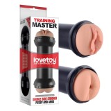 Cumpara ieftin Fleshlight Masturbator Realistic, Master Double Stroker Pussy &amp; Anus