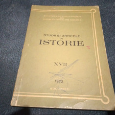 STUDII SI ARTICOLE DE ISTORIE XVII 1972