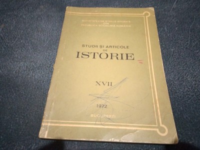 STUDII SI ARTICOLE DE ISTORIE XVII 1972 foto