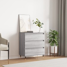 vidaXL Servantă, sonoma gri, 60x35x70 cm, lemn prelucrat