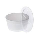 Bol Supa Polistiren + capac, 350ml, Set 100buc