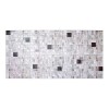 Panou Decorativ PVC Mozaic Striat 96x48.5 cm Bej Artool - Panou Perete, Decoratiuni Interioare, Rezistent Umiditate, Montaj Simplu