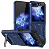 Cumpara ieftin Husa pentru Samsung Galaxy Z Flip5, Techsuit Hybrid Armor Kickstand, Blue
