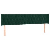 Cumpara ieftin Tablie de pat cu aripioare verde inchis 203x16x78/88 cm catifea