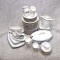 set serviciu de masa KRAUTHEIM portelan anii &#039;40 albastru auriu 67 piese