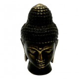 Statueta feng shui cap de buddha din bronz - 9cm, Stonemania Bijou