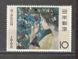 Japonia.1966 Saptamina filateliei-Pictura GJ.90, Nestampilat