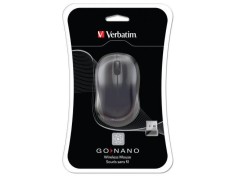 MOUSE WIRELESS Verbatim &quot;Go Nano Wireless Mouse&quot; 2.4GHz 1600 DPI black &quot;49042&quot; (include TV 0.15 lei)