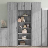 Gossi dulap inalt, sonoma gri, 70x41x185 cm, lemn prelucrat