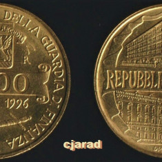 Moneda comemorativa 200 LIRE - ITALIA, anul 1996 *cod 2950 = UNC