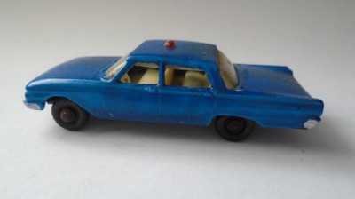 bnk jc Matchbox 55b Ford Fairlane Police Car foto