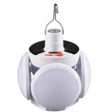 Cumpara ieftin Lampa Solara Gradina, 4 Brate Rabatabile, 5 Trepte, USB, Acumulator, IP65, Incarcare Solara/USB, SOS, Multifunctionala