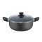 Cratita aluminiu 26 cm, 4L cu capac ZILAN ZLN-1990