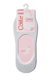Tălpici damă subțiri din bumbac cu lurex, Conte Classic 000 - Gri Deschis, 36-37 (23)