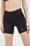 Cumpara ieftin Puma pantaloni scurți de alergare Favorite culoarea negru, uni, high waist 523177