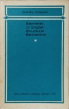 ELEMENTS OF ENGLISH STRUCTURAL SEMANTICS-DUMITRU CHITORAN-225781