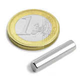 Magnet neodim cilindru &Oslash;5&amp;#215;20 mm, putere 1,3 kg, N50