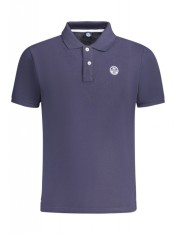 Tricou polo barbati, cu mini logo brodat, Regular fit, Bleumarin (Marime: XL) foto