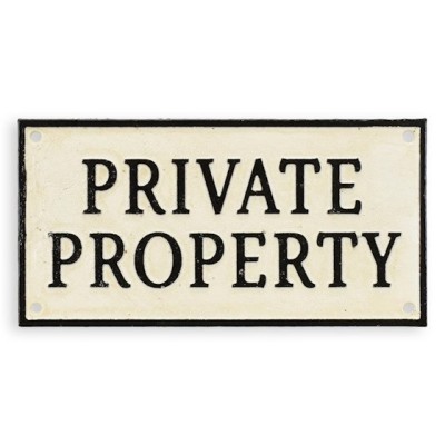 Placheta decorativa &amp;quot;Proprietate Privata&amp;quot; CS-87 foto