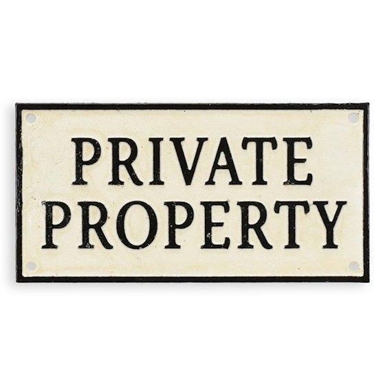 Placheta decorativa &quot;Proprietate Privata&quot; CS-87