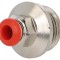 Racord Push-in Simplu Alamă Nichelată 1/2&quot; 20bar
