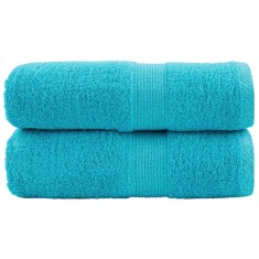 Gossi prosoape maini premium solund 2 buc turcoaz 30x30cm 600 gsm