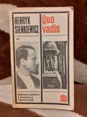 QUO VADIS-HENRYK SIENKIEWICZ foto